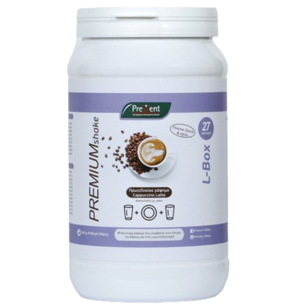 PREVENT - PREMIUM Shake L-Box Γεύση Cappuccino Latte - 581gr